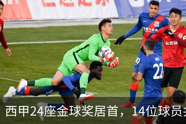 西甲24座金球奖居首，14位球员共享这一数字
